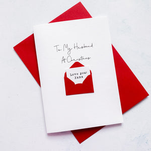 To My Husband Christmas Card, Husband Christmas Card, Christmas card for Wife, christmas card for girlfriend, christmas card for boyfriend