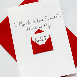 Wife and Best Friend Valentine's Day Card, Husband Valentine's Card, Boyfriend Valentine's Card, Valentine's Day card for Wife