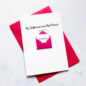 Girlfriend and Best Friend Birthday Card, Girlfriend Birthday Card, Partner Birthday Card, Birthday card for Girlfriend, Special Age Card