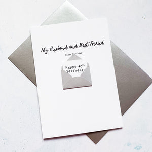 Husband and Best Friend Birthday Card, Husband Birthday Card, Partner Birthday Card, Birthday card for Husband, Personalised Husband Card