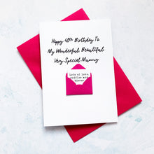Load image into Gallery viewer, Very Special Mummy Birthday Card, Mummy Birthday Card, Female Birthday Card, Birthday card for her, Personalised Card, For Her