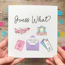 Load image into Gallery viewer, Holiday Reveal Card – Handmade Birthday Keepsake With Surprise Destination Gift