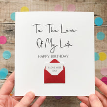 Load image into Gallery viewer, Boyfriend Birthday Card – Personalised Handmade Greeting With Love Message