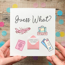 Load image into Gallery viewer, Holiday Reveal Card – Handmade Birthday Keepsake With Surprise Destination Gift