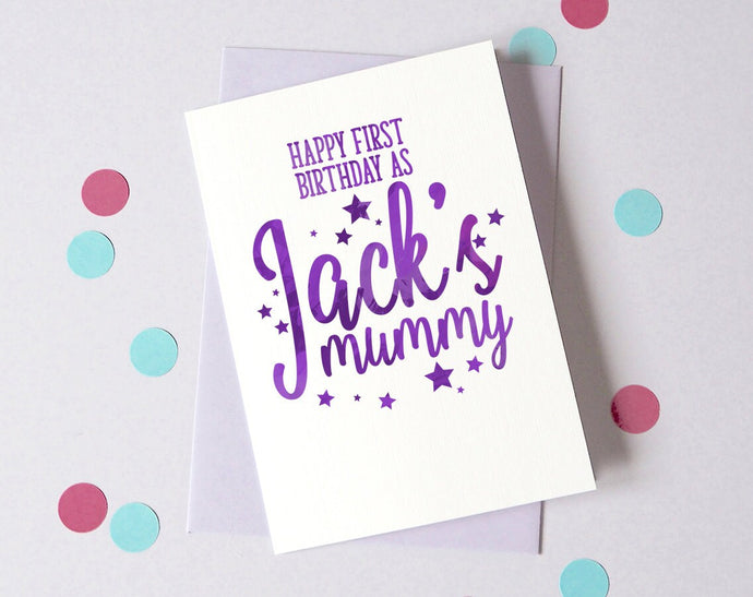 First Birthday As Mummy/Daddy Card