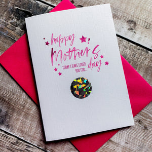 Personalised Scratch Off Mother's Day I've Loved You Days Card