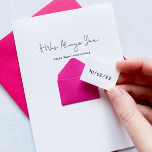 Always You Paper Anniversary Card