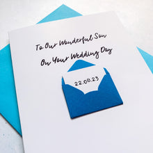Load image into Gallery viewer, To Our Son on his Wedding Day Card