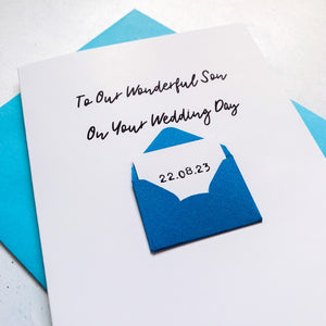 To Our Son on his Wedding Day Card