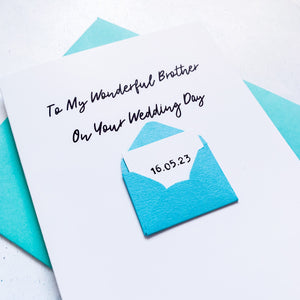 To My Brother on his Wedding Day Card