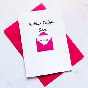 On Your Baptism Card, Girl's Baptism Card, Boy's Baptism Card, Card for her, card for him, Baptism Card, On Your Baptism