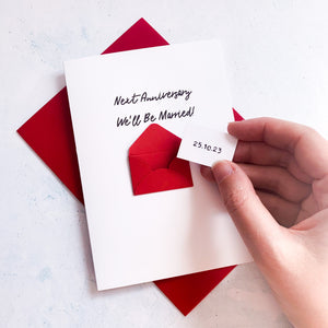 Next anniversary we'll be married Card, Card for husband to be, wife to be card, husband to be card, Wedding Card for Fiancé