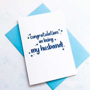 Congratulations Husband Anniversary Card, Husband Anniversary Card, Funny Anniversary Card, Anniversary card for Husband, Humorous card