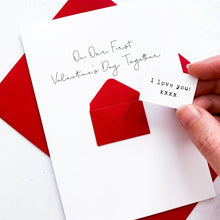 Load image into Gallery viewer, First Valentine&#39;s Day Together Card