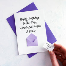 Load image into Gallery viewer, Most Wonderful Mum Birthday Card, Mum Birthday Card, Birthday Gift for Mum, card for her, Personalised Card, Special Age, Card For Mummy