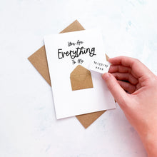 Load image into Gallery viewer, Everything To Me Anniversary Card, Husband Anniversary Card, Boyfriend Anniversary Card, Anniversary card for Wife, Paper Anniversary Gift