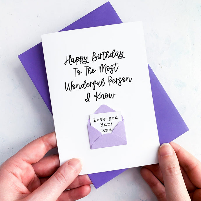 Most Wonderful Mum Birthday Card, Mum Birthday Card, Birthday Gift for Mum, card for her, Personalised Card, Special Age, Card For Mummy