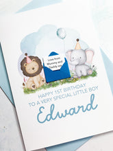 Load image into Gallery viewer, Personalised Children&#39;s Birthday Card, Card for Son, Card for Grandson, Child&#39;s Birthday Card, For Child, Any Age Birthday Card, 3D Handmade