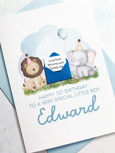 Personalised Children's Birthday Card, Card for Son, Card for Grandson, Child's Birthday Card, For Child, Any Age Birthday Card, 3D Handmade