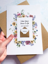 Load image into Gallery viewer, 1 Down Forever To Go Floral 1st Anniversary Card, Husband Anniversary Card, Boyfriend Anniversary Card, For Wife, Special Date, Personalised