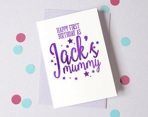 First Birthday As Mummy/Daddy Card