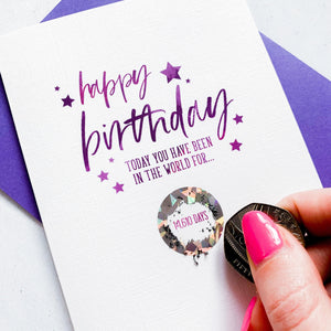 Scratch Off Birthday Card