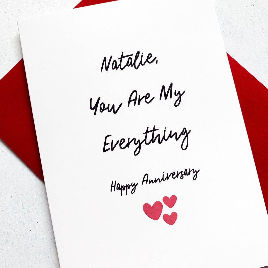 My Everything Anniversary Card