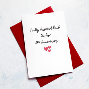 On Our Anniversary Card