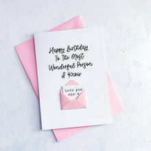 Load image into Gallery viewer, Most Wonderful Sister Birthday Card, Sister Birthday Card, Birthday Gift for Sister, Birthday card for Her, Personalised Card, Special Age