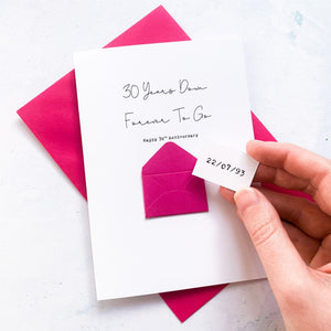 30 Years Down 30th Anniversary Card