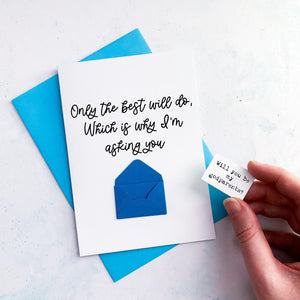 Only The Best Godparents Proposal Card, Proposal, God parents proposal Card, Be my Godmother card, be my godfather, Godmother proposal