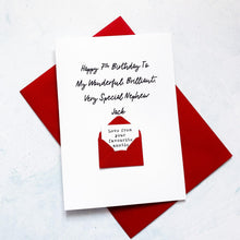 Load image into Gallery viewer, My Very Special Nephew Birthday Card, Any Age, Son Birthday Card, Male Birthday Card, Birthday card for him, Personalised Card, For Nephew