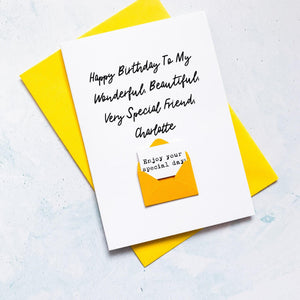 Very Special Friend Birthday Card, Best Friend Birthday Card, Friend Birthday Card, Birthday card for friend, Personalised Card, For Her