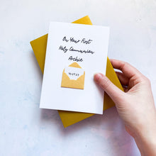 Load image into Gallery viewer, First Holy Communion Card, Girl&#39;s Christening Card, Boy&#39;s Christening Card, Card for her, card for him, Baptism Card, On Your Baptism