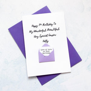 My Very Special Cousin Birthday Card, Cousin Birthday Card, Female Birthday Card, Birthday card for her, Personalised Card, For Her