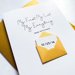 My Everything Anniversary Card