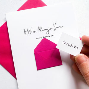 Always You Wedding Card