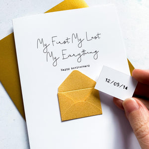 My Everything Anniversary Card