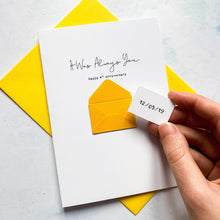 Load image into Gallery viewer, Always You 4th Anniversary Card, Husband Anniversary Card, Boyfriend Anniversary Card, Anniversary card for Wife, Special Date, Personalised