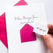 Load image into Gallery viewer, Always You 18th Anniversary Card