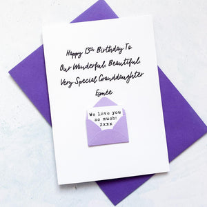 Our Very Special Granddaughter Birthday Card
