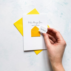 Always You 2nd Anniversary Card, Husband Anniversary Card, Boyfriend Anniversary Card, Anniversary card for Wife, Special Date, Personalised