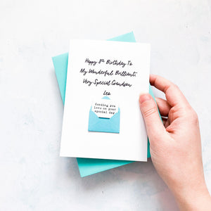 Special Grandson Birthday Card, For My Grandson, Any Age, Son Birthday Card, Male Birthday Card, Birthday card for him, Personalised Card