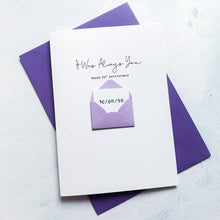 Load image into Gallery viewer, Always You 20th Anniversary Card, Husband Anniversary Card, Boyfriend Anniversary Card, Anniversary card for Wife, Special Date Personalised
