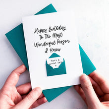 Load image into Gallery viewer, Most Wonderful Brother Birthday Card, Brother Birthday Card, Birthday Gift for brother, card for him, Personalised Card, Special Age