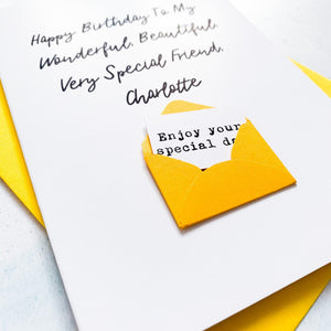 Very Special Friend Birthday Card, Best Friend Birthday Card, Friend Birthday Card, Birthday card for friend, Personalised Card, For Her
