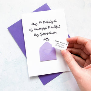 My Very Special Cousin Birthday Card, Cousin Birthday Card, Female Birthday Card, Birthday card for her, Personalised Card, For Her