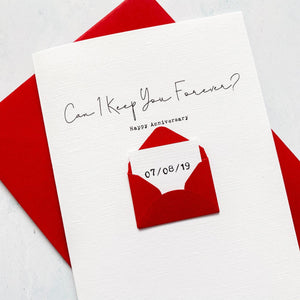 Keep You Forever Anniversary Card