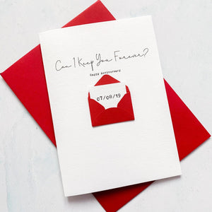 Keep You Forever Anniversary Card