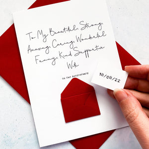 To My Beautiful Wife Anniversary Card